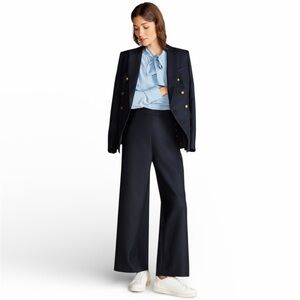 New with Tags Amour Vert Sailor Trousers Navy Wide-Leg Pants
